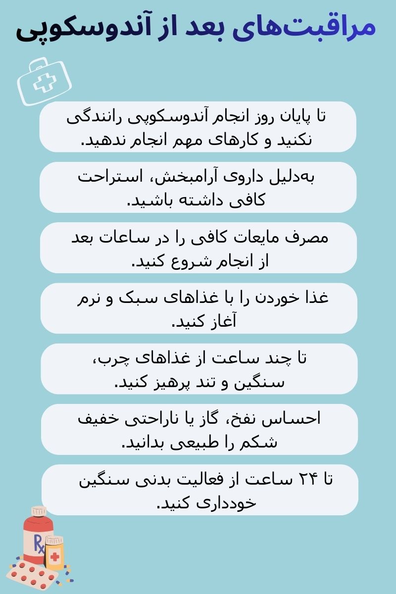بعد از اندوسکوپی